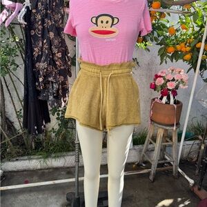 Free People High Waist Tan Shorts